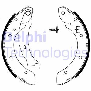 Тормозные колодки, барабанные Delphi LS1716