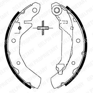 Барабанні(тормозні) колодки Delphi LS1821