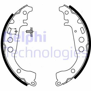 Тормозные колодки, барабанные Delphi LS1854