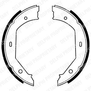 Барабанні(тормозні) колодки Delphi LS1857