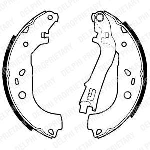 Барабанные(тормозные) колодки Delphi LS1979