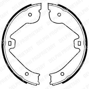 Барабанные(тормозные) колодки Delphi LS1995