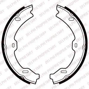 Гальмівні колодки ручного гальма Delphi LS2040