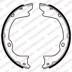 Гальмівні колодки ручного гальма Delphi LS2055