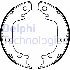 Гальмівні колодки, барабанні Delphi LS2122