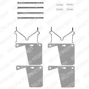 Гальмівні колодки (монтажний набір) Delphi LX0028