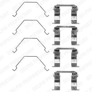 Ремкомплект тормозных колодок Delphi LX0159