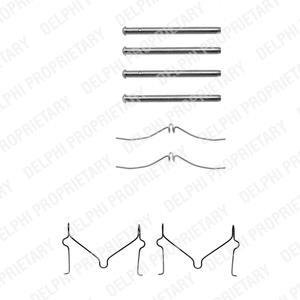 Ремкомплект тормозных колодок Delphi LX0211