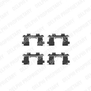 Ремкомплект гальмівних колодок Delphi LX0252