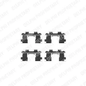 Ремкомплект гальмівних колодок Delphi LX0252