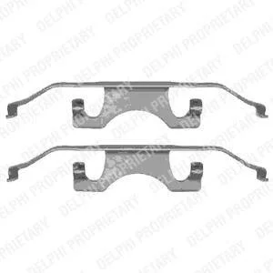 Ремкомплект гальмівних колодок Delphi LX0340