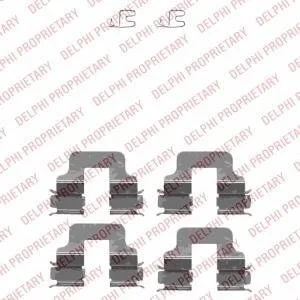 Р-кт гальм. колодок зад. Chrysler Voyager/Opel Combo 05- Delphi LX0342
