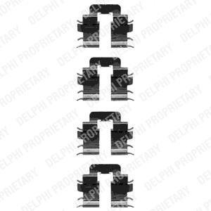 Ремкомплект тормозных колодок Delphi LX0345