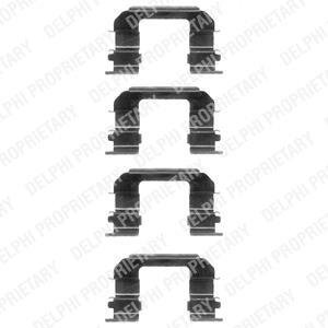 Ремкомплект гальмівних колодок Delphi LX0349