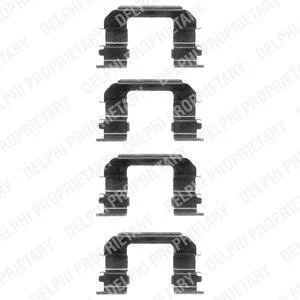 Ремкомплект тормозных колодок Delphi LX0349