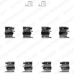 Ремкомплект тормозных колодок Delphi LX0366