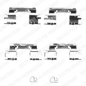 Ремкомплект тормозных колодок Delphi LX0385