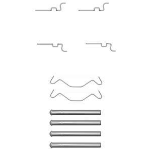 Гальмівні колодки (монтажний набір) Delphi LX0435