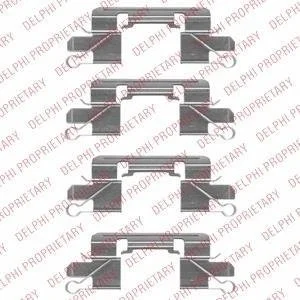 Гальмівні колодки (монтажний набір) Delphi LX0528