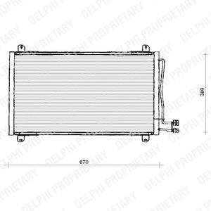 Радиатор кондиционера Delphi TSP0225125