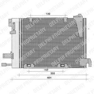 Радіатор кондиціонера Astra G, Zafira A Delphi TSP0225221