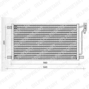 Радіатор кондиціонера Delphi TSP0225236