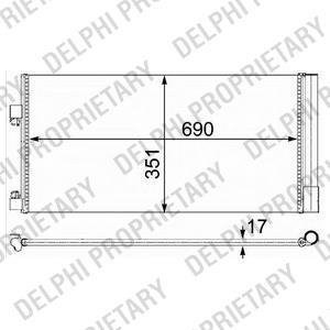 Радиатор кондиционера Delphi TSP0225638