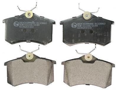 К-кт зад. гальм. колодок Peugeot 405/Renault Megane CC III (EZ0/1) 10-/VW Golf/Skoda Octavia/Passat Denckermann B110860