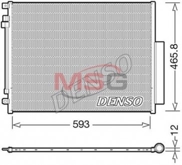 Радиатор кондиционера DENSO DCN01005