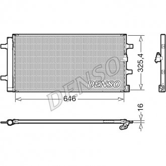 Радіатор кондиціонера DENSO DCN02041 (фото 1)