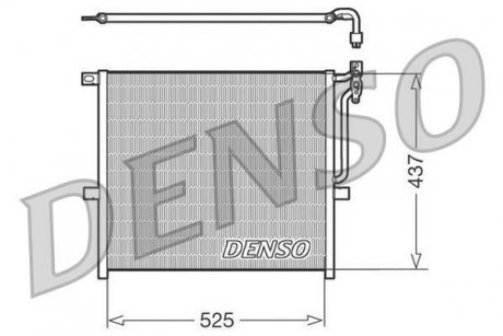 Радиатор кондиционера DENSO DCN05008