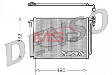 Радіатор кондиціонера DENSO DCN05009 (фото 1)