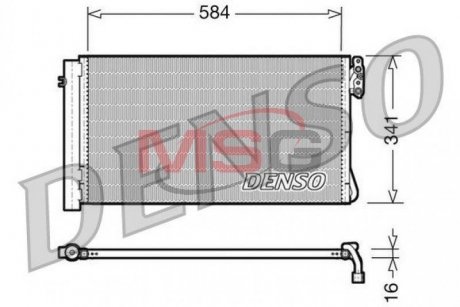 Радиатор кондиционера DENSO DCN05012