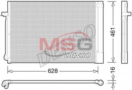 Фото радіатор кондиціонера DENSO DCN05013 Радіатор кондиціонера DENSO DCN05013