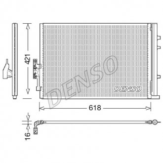 Радиатор кондиционера DENSO DCN05016