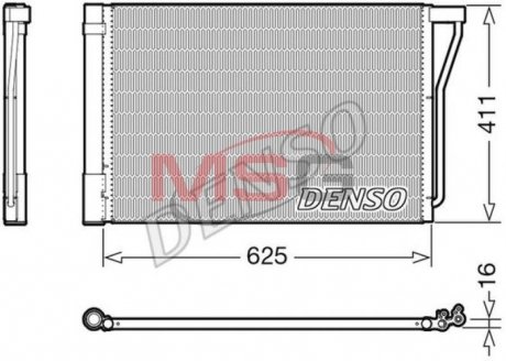 Радіатор кондиціонера DENSO DCN05022