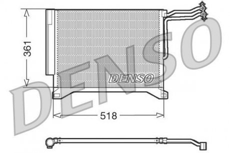 Радиатор кондиционера DENSO DCN05100 (фото 1)