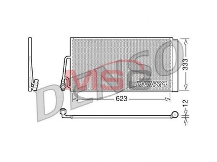 Радиатор кондиционера DENSO DCN05102 (фото 1)