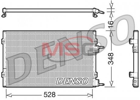 Радіатор кондиціонера DENSO DCN06003