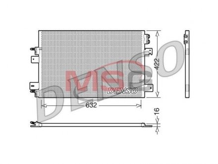 Радиатор кондиционера DENSO DCN06007