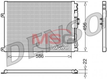 Радиатор кондиционера DENSO DCN06009