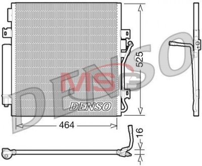 Радіатор кондиціонера DENSO DCN06011