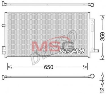 Радіатор кондиціонера DENSO DCN06016