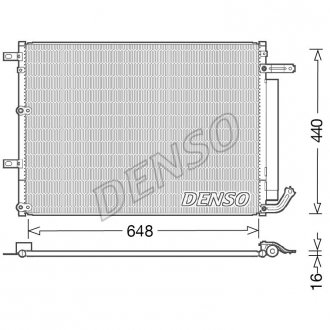 Радіатор кондиціонера DENSO DCN06018 (фото 1)