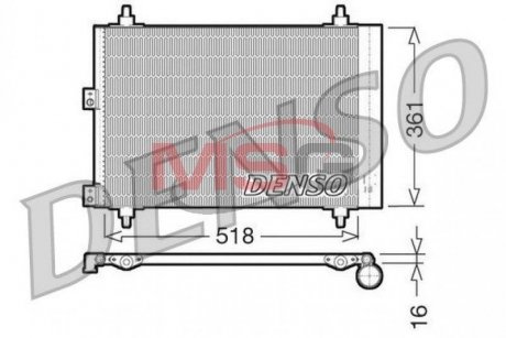 Радиатор кондиционера DENSO DCN07006