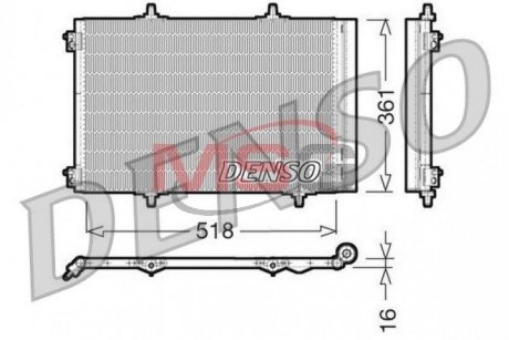 Радіатор кондиціонера DENSO DCN07013