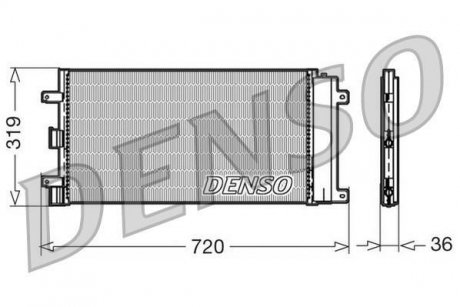 Радиатор кондиционера DENSO DCN09042