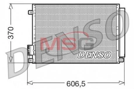 Фото радіатор кондиціонера DENSO DCN09045 Радіатор кондиціонера DENSO DCN09045