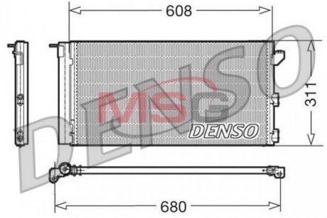 Радіатор кондиціонера DENSO DCN09105