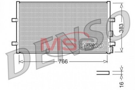 Радиатор кондиционера DENSO DCN10009 (фото 1)